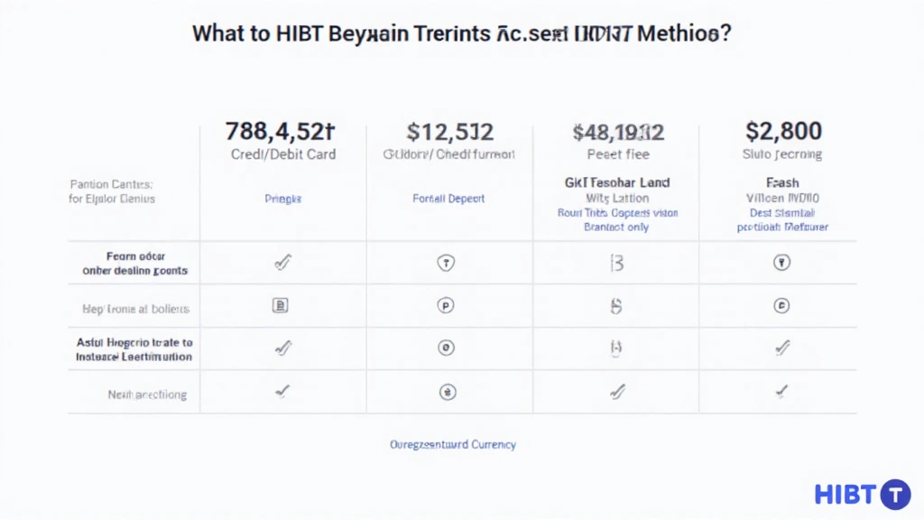 HIBT Bitcoin deposit methods compared